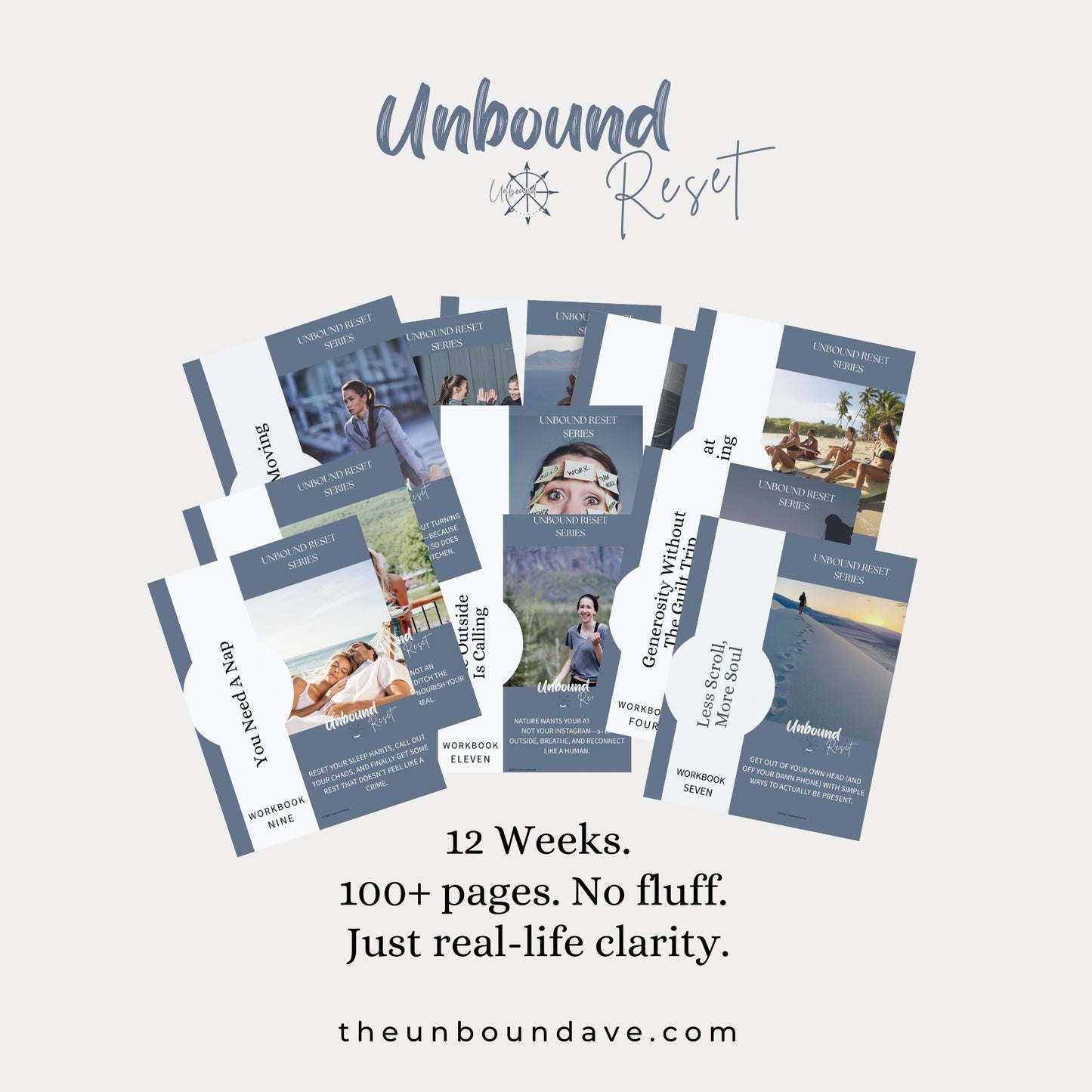 The Unbound Reset: 12-Week Life Transformation Program for Women | Digital Wellness Workbook | Self-Development Course