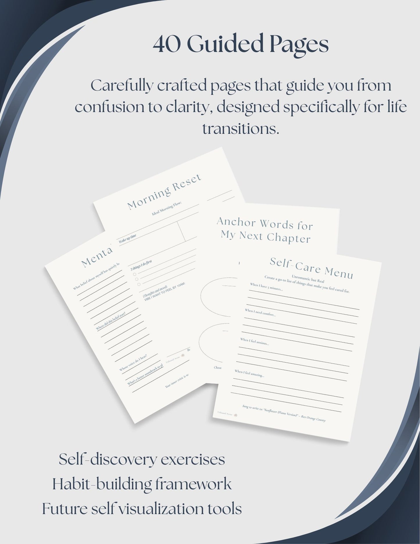 Your Next Chapter Reset Journal | Emotional Healing Workbook | Let Go & Start Fresh | Self-Discovery & Inner Work | Digital Download