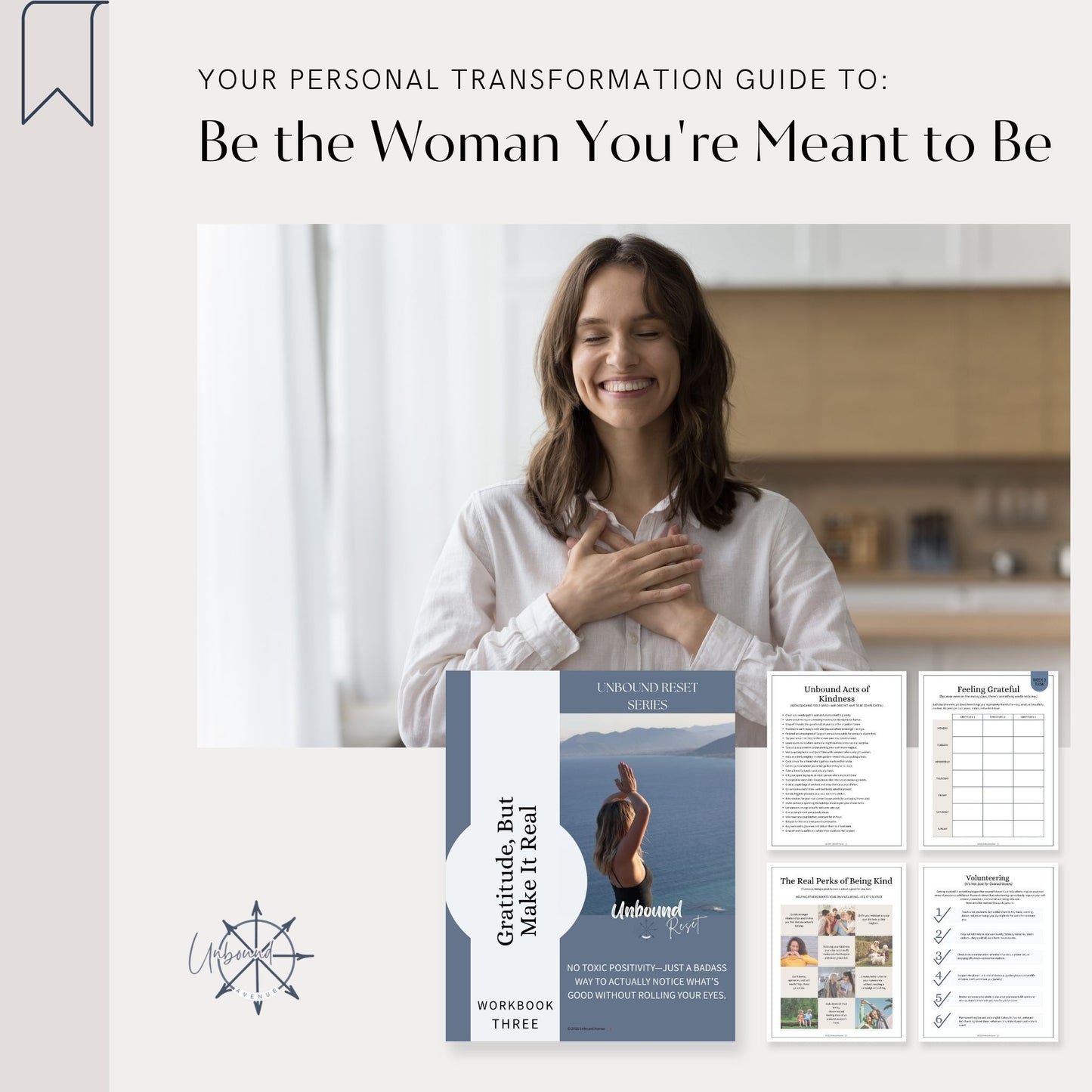 The Unbound Reset: 12-Week Life Transformation Program for Women | Digital Wellness Workbook | Self-Development Course